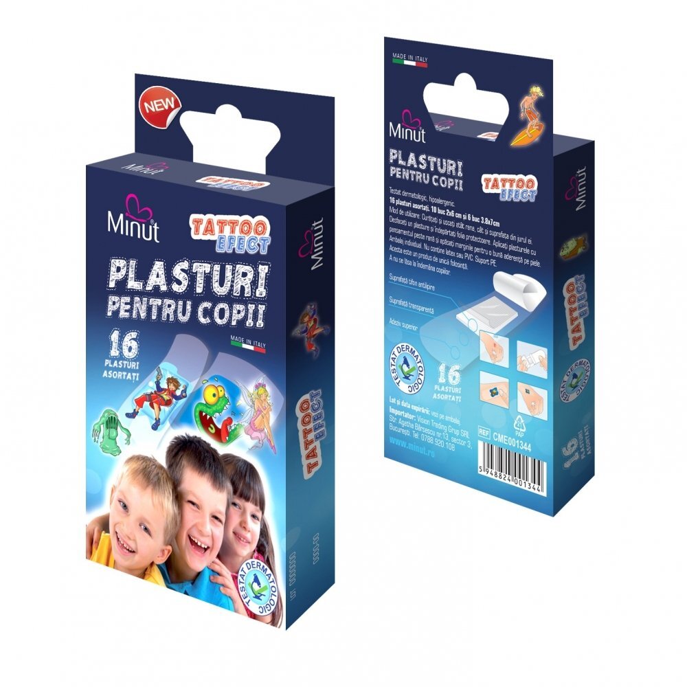 Minut Baby Plasturi Minut pentru copii TATTOO EFECT