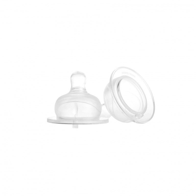 Minut Baby Set 2 tetine silicon super fin gat larg 3+