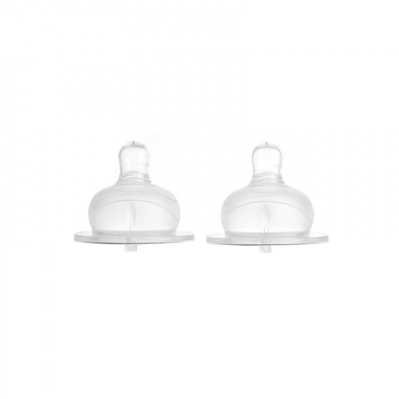 Minut Baby Set 2 tetine silicon super fin gat larg 3+