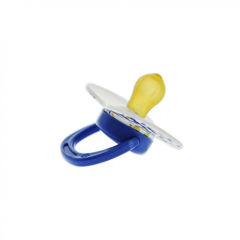 Minut Baby Suzeta latex rotunda 0-6 + albastru