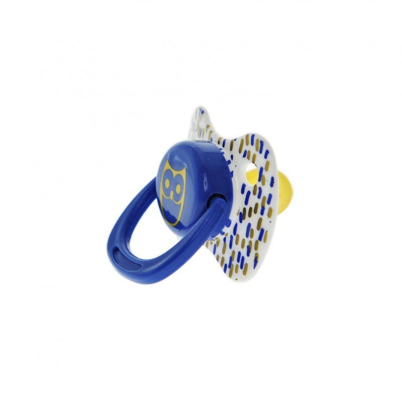 Minut Baby Suzeta latex rotunda 0-6 + albastru