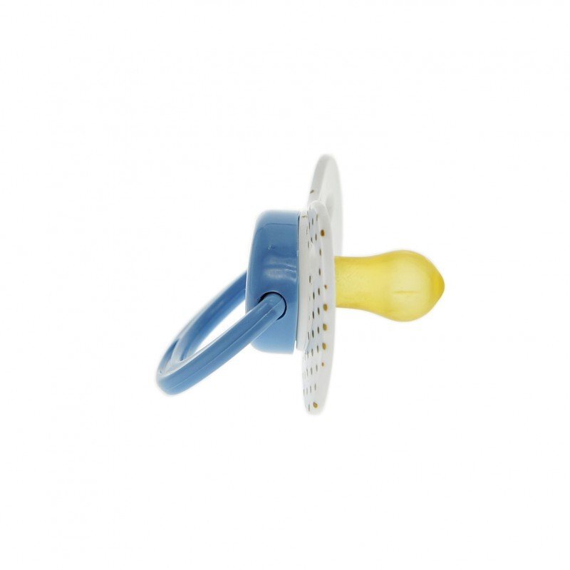 Minut Baby Suzeta latex rotunda 0-6 + bleu
