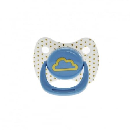 Minut Baby Suzeta latex rotunda 0-6 + bleu