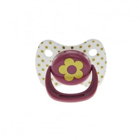 Minut Baby Suzeta latex rotunda 0-6 + bordo