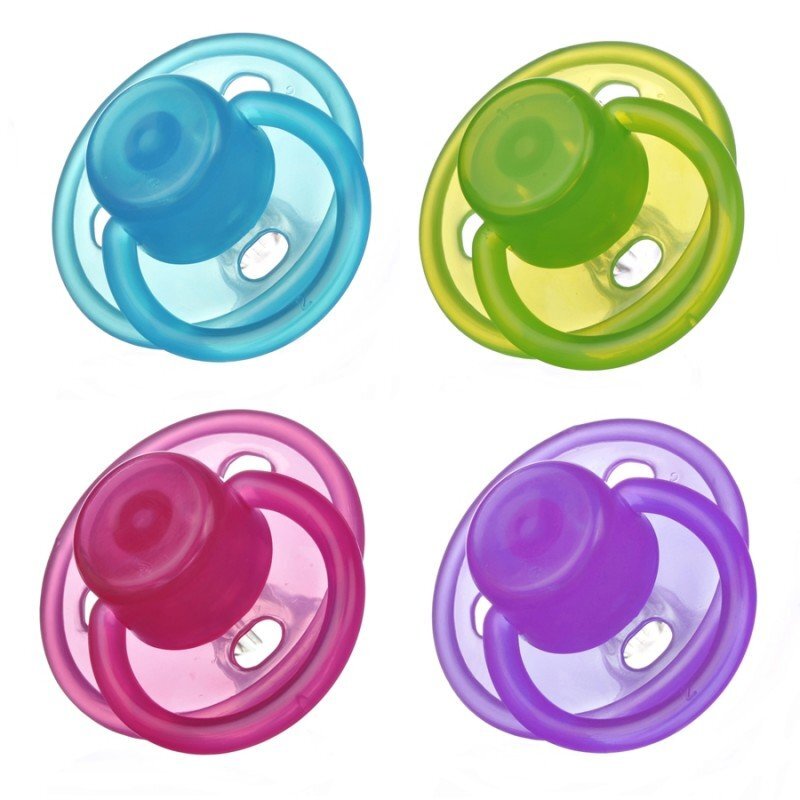 Minut Baby Suzeta silicon rotunda 3+ mov
