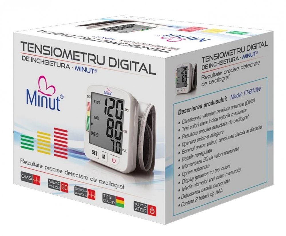 Minut Baby Tensiometru digital Minut pentru incheietura mainii