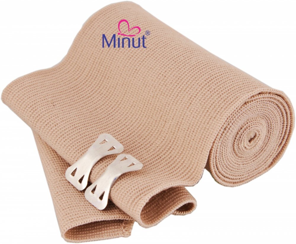 Minut Bandaj elastic cu clema 7.5 cm x 4.5 m