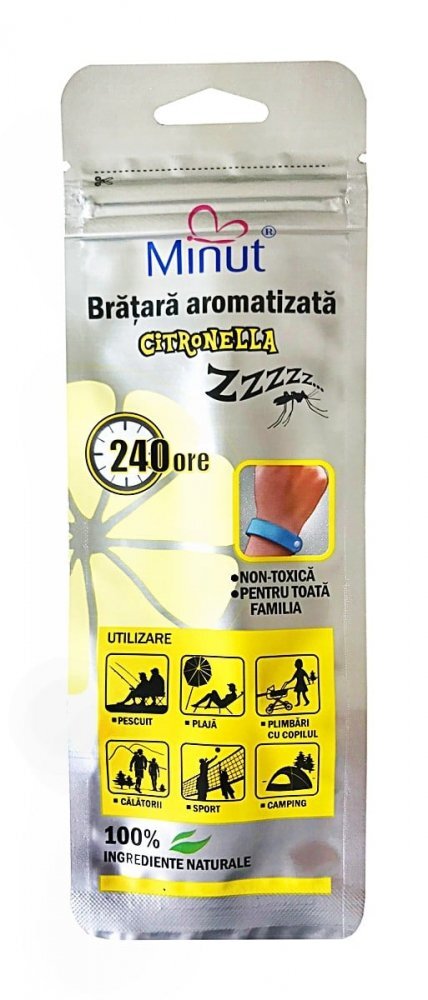 Minut Bratara aromatizata citronella portocaliu