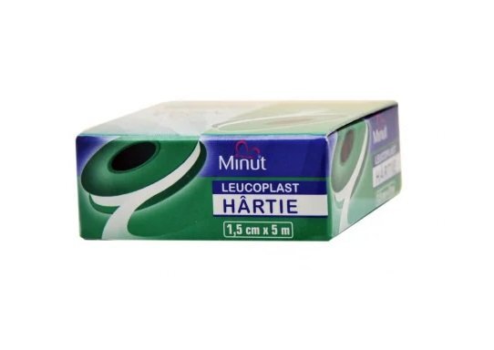 Minut Leucoplast hartie 1.5 cm x 5 m