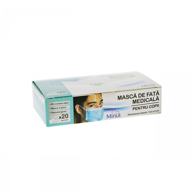 Minut Masca medicala pentru copii 3 straturi 20 buccutie