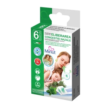 Minut Pachet nebulizator ultrasonic cu membrana mesh si plasturi aromaterapeutici pentru respiratie usoara