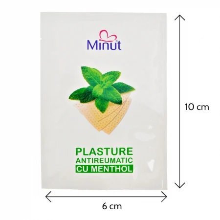 Minut Plasture antireumatic menthol 6cm x 10cm