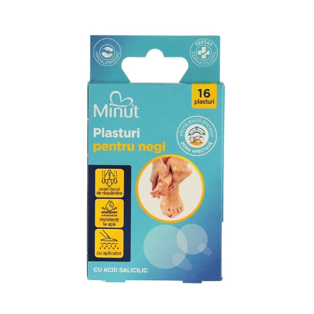 Minut Plasturi pentru negi cu acid salicilic 16 bucaticutie