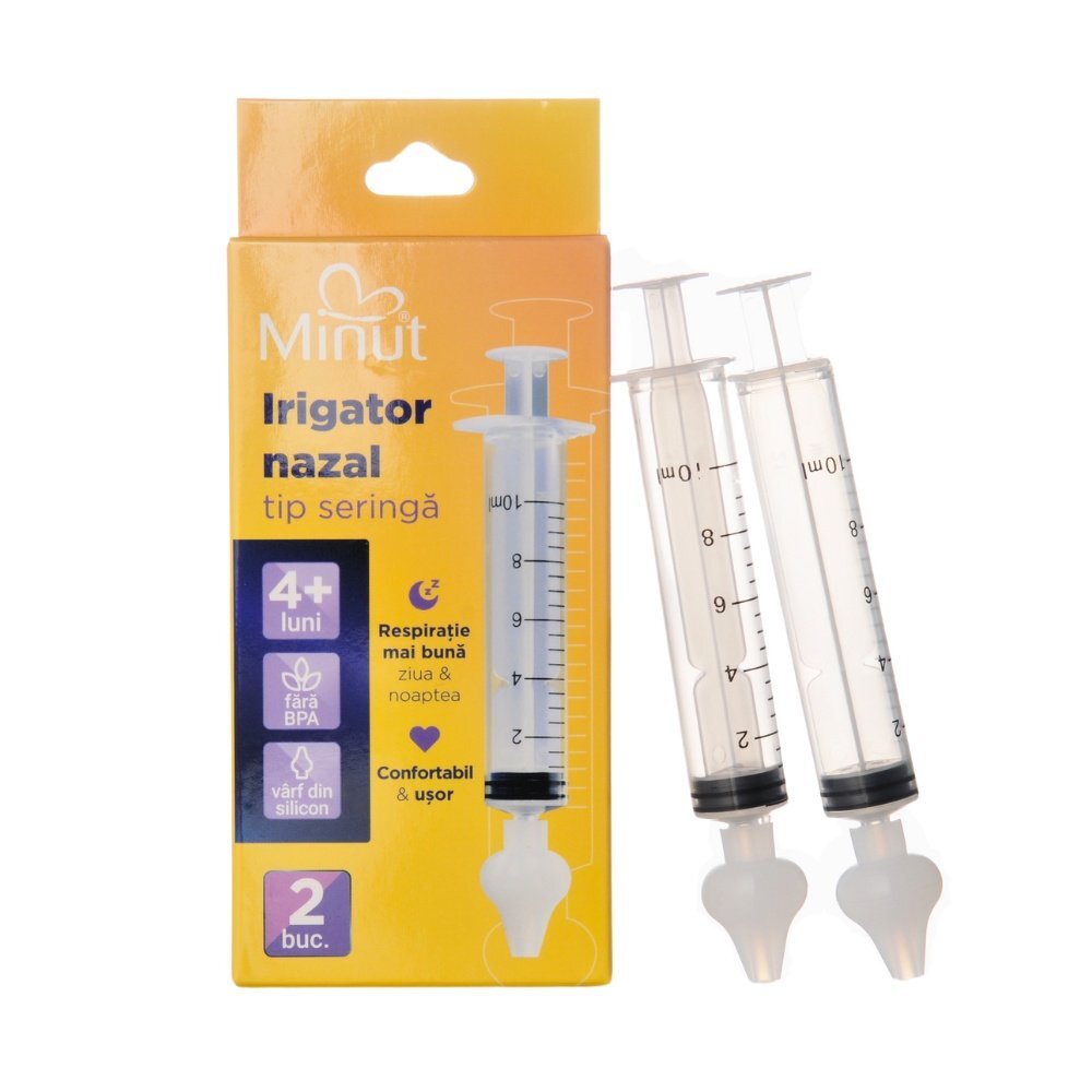 Minut Set 2 bucati irigator nazal tip seringa