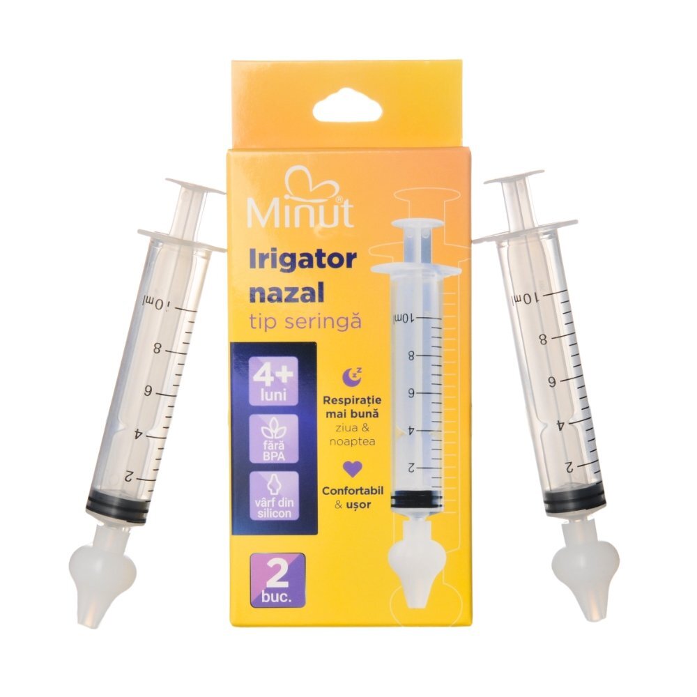 Minut Set 2 bucati irigator nazal tip seringa