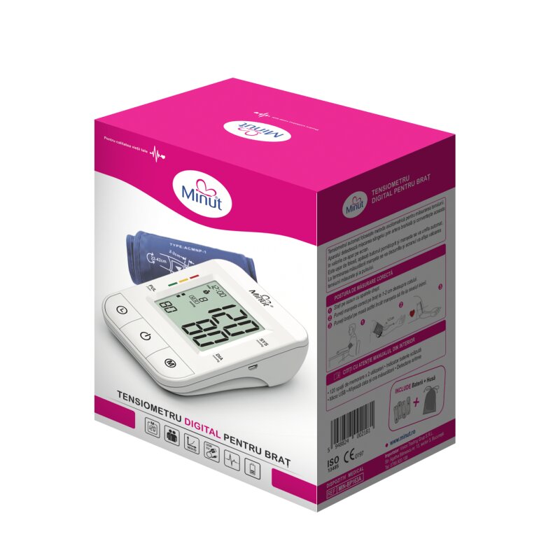 Minut Tensiometru digital pentru brat BP163A