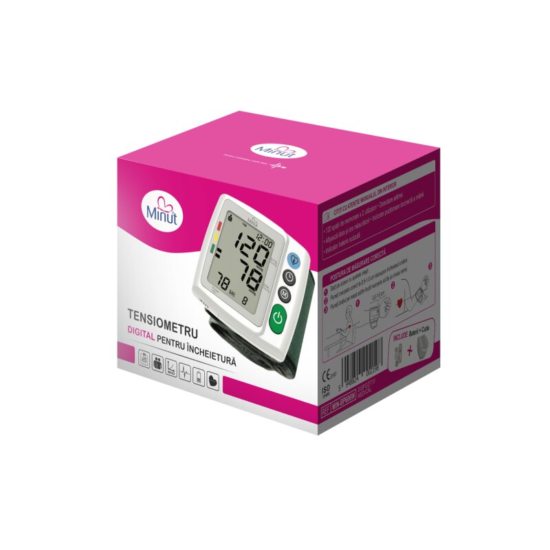 Minut Tensiometru digital pentru incheietura mainii BP606W