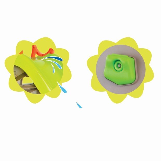 Mochtoys Tobogan cu zid de alpinism si posibilitate atasare furtun apa Verde 205 cm