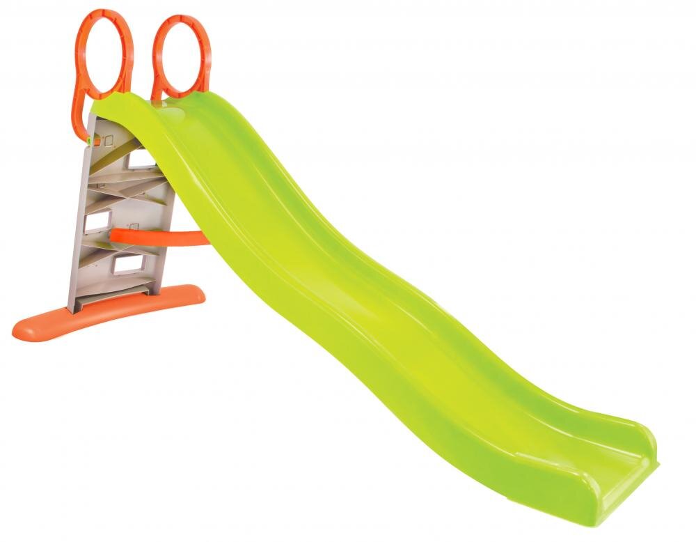 Mochtoys Tobogan cu zid de alpinism si posibilitate atasare furtun apa Verde 205 cm