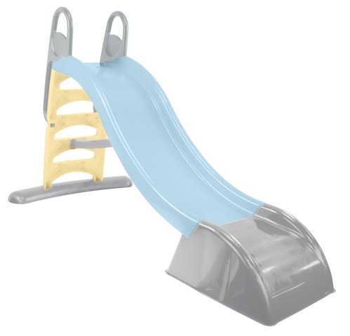 Mochtoys Tobogan mare XXL pentru copii Albastru pastel 180 cmpentru interiorexterior trepte latemanere de prinderemargini rotunjiteplastic rezistent cu posibilitate atasare furtun