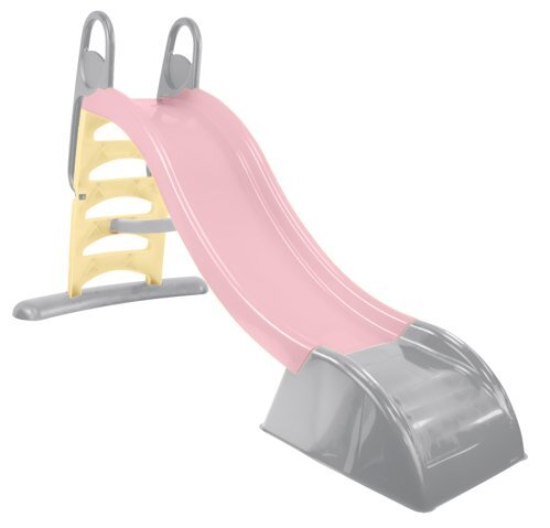Mochtoys Tobogan mare XXL pentru copii Roz pastel 180 cmpentru interiorexterior trepte latemanere de prinderemargini rotunjiteplastic rezistent cu posibilitate atasare furtun