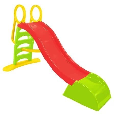 Mochtoys Tobogan mare XXL pentru copii Verde 180 cmpentru interiorexterior trepte latemanere de prinderemargini rotunjiteplastic rezistent cu posibilitate atasare furtun