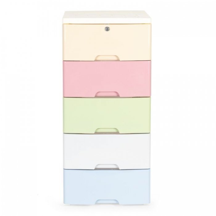 MODERNHOME Raft cu 5 compartimente pentru depozitare multicolor