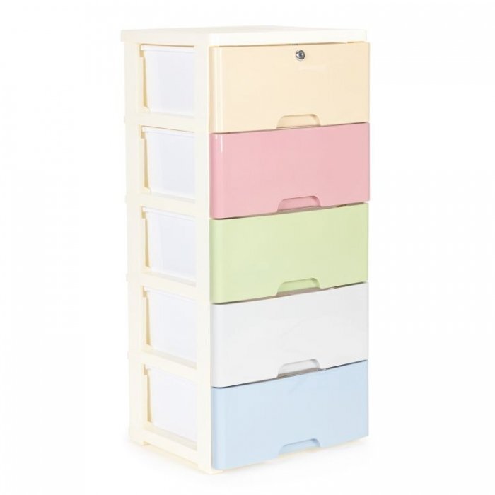 MODERNHOME Raft cu 5 compartimente pentru depozitare multicolor
