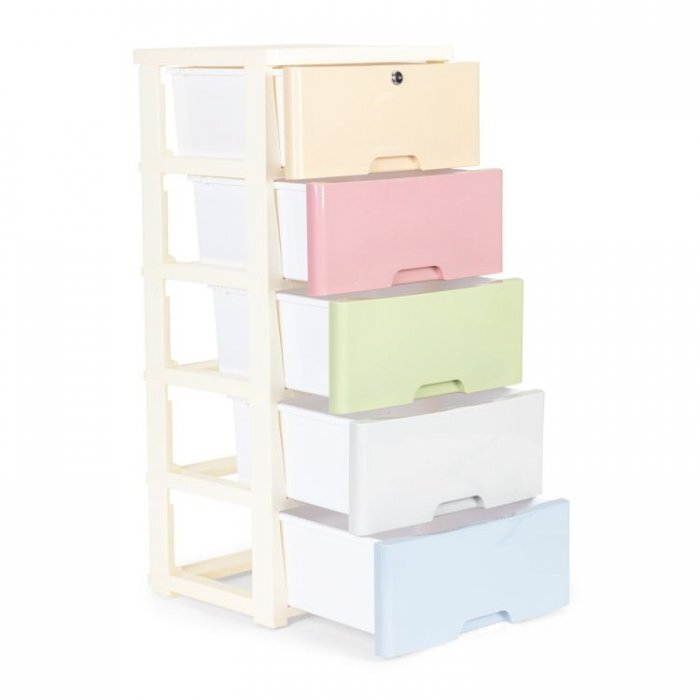 MODERNHOME Raft cu 5 compartimente pentru depozitare multicolor