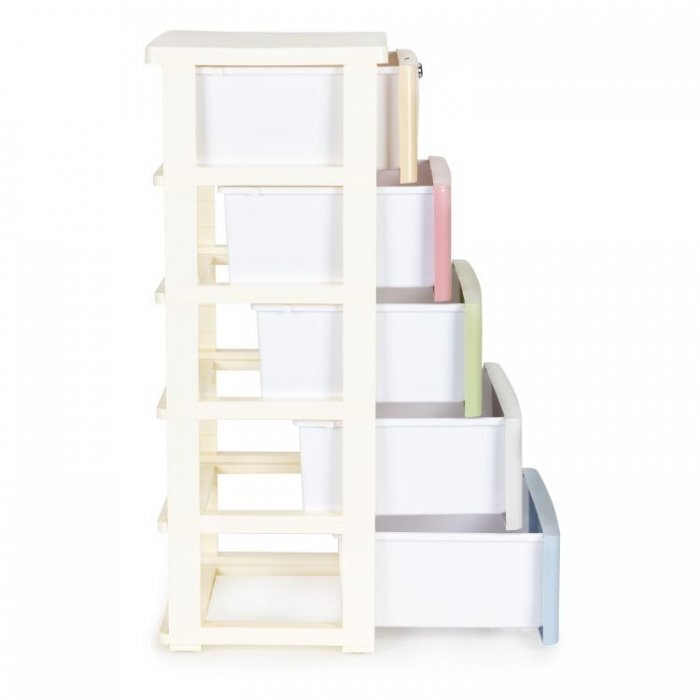 MODERNHOME Raft cu 5 compartimente pentru depozitare multicolor