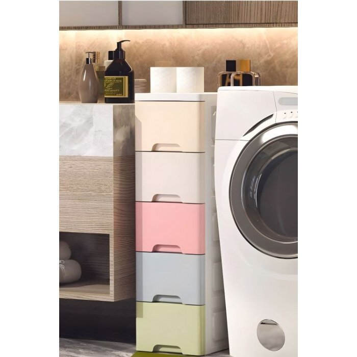 MODERNHOME Raft cu 5 compartimente pentru depozitarea diverselor obiecte Multicolor