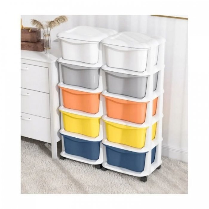 MODERNHOME Raft cu 5 compartimente pentru depozitarea diverselor obiecte PO08 Multicolor