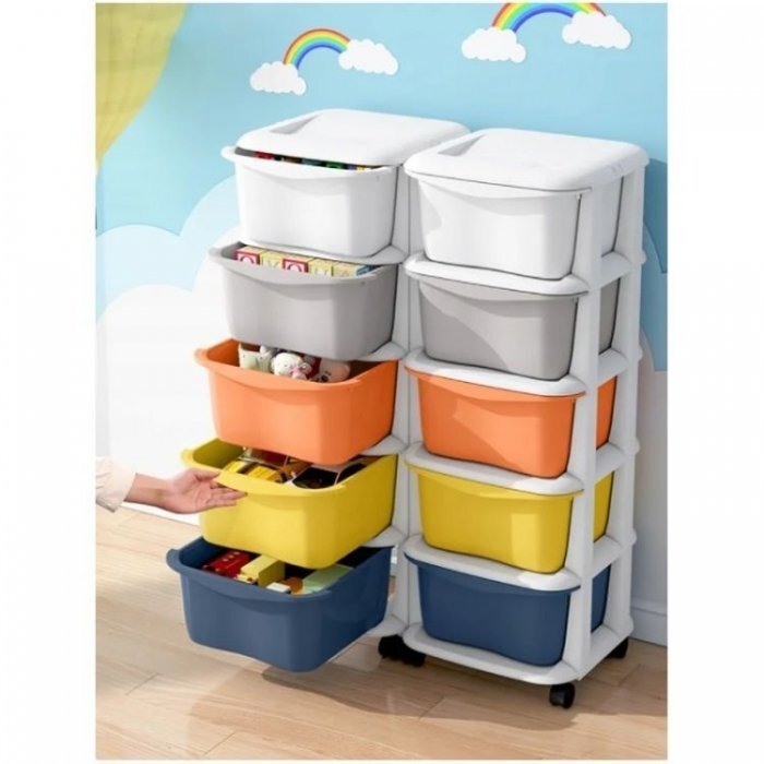 MODERNHOME Raft cu 5 compartimente pentru depozitarea diverselor obiecte PO08 Multicolor