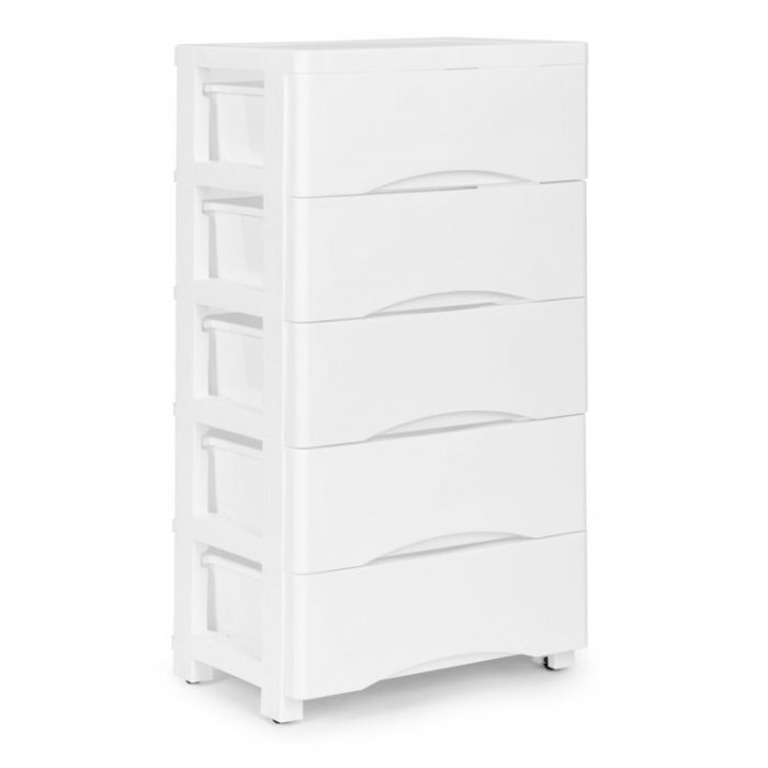 MODERNHOME Raft cu 5 compartimente pentru depozitarea jucariilor alb