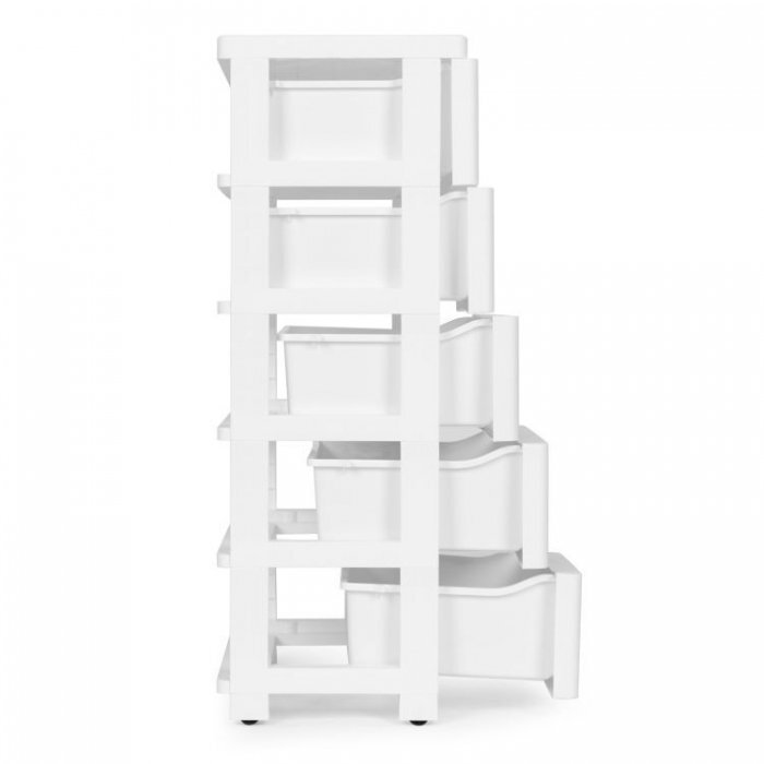 MODERNHOME Raft cu 5 compartimente pentru depozitarea jucariilor alb