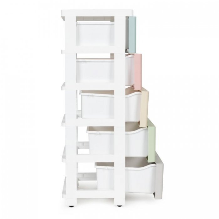MODERNHOME Raft cu 5 compartimente pentru depozitarea jucariilor multicolor