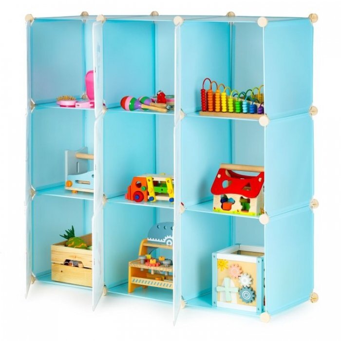 MODERNHOME Raft modular Ecotoys cu 9 compartimente pentru camera copilului 09A