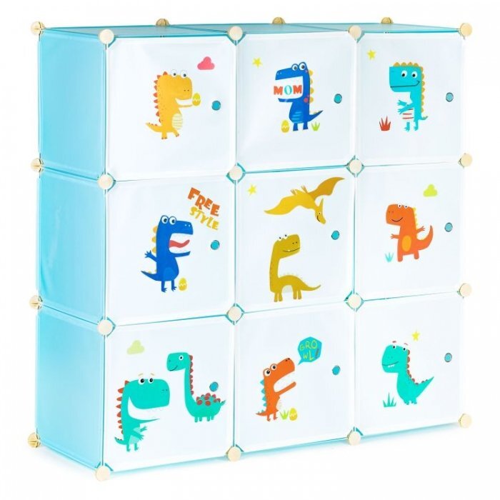 MODERNHOME Raft modular Ecotoys cu 9 compartimente pentru camera copilului 09A