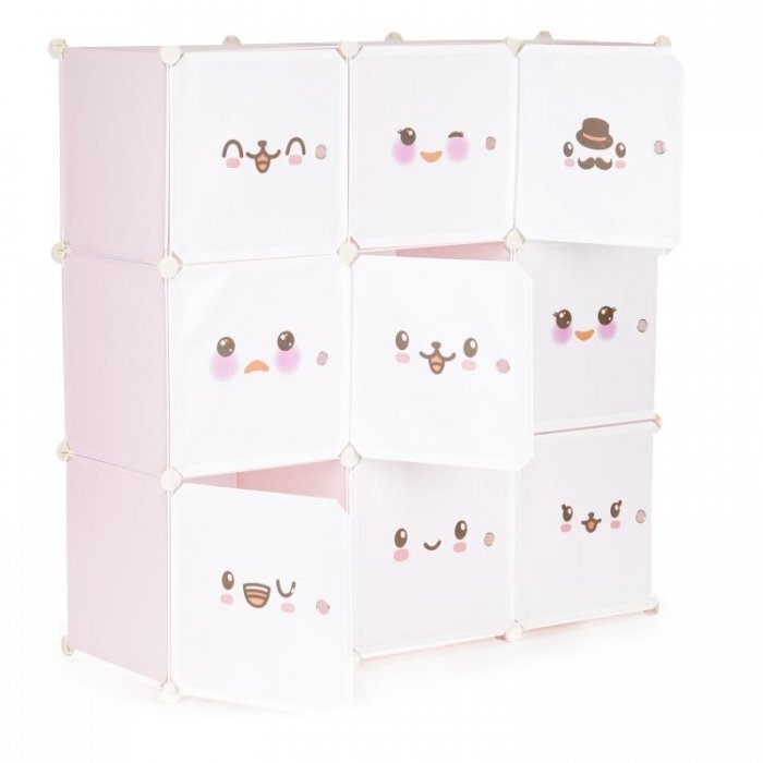 MODERNHOME Raft modular Ecotoys cu 9 compartimente pentru camera copilului 09C