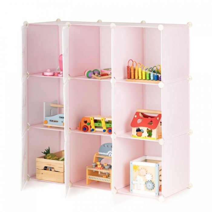 MODERNHOME Raft modular Ecotoys cu 9 compartimente pentru camera copilului 09C