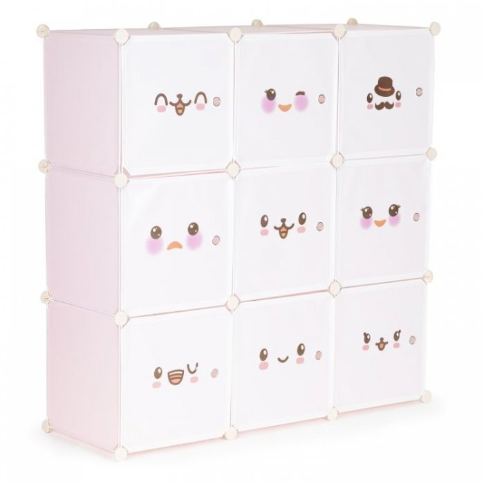 MODERNHOME Raft modular Ecotoys cu 9 compartimente pentru camera copilului 09C