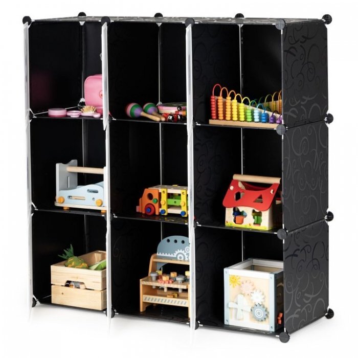 MODERNHOME Raft modular Ecotoys cu 9 compartimente pentru camera copilului 09D