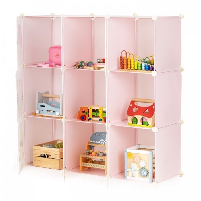 MODERNHOME Raft modular Ecotoys cu 9 compartimente pentru camera copilului 09E