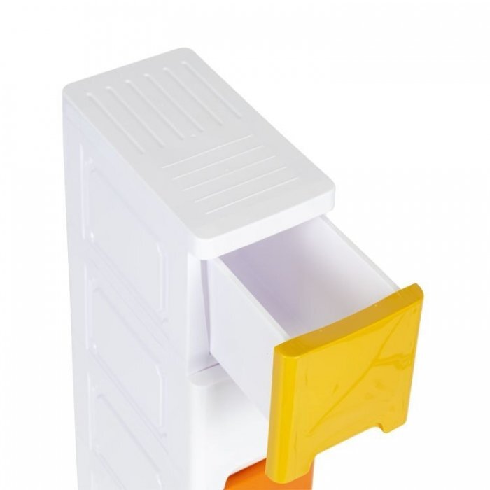 MODERNHOME Raft pe roti cu 5 compartimente pentru depozitarea jucariilor Multicolor