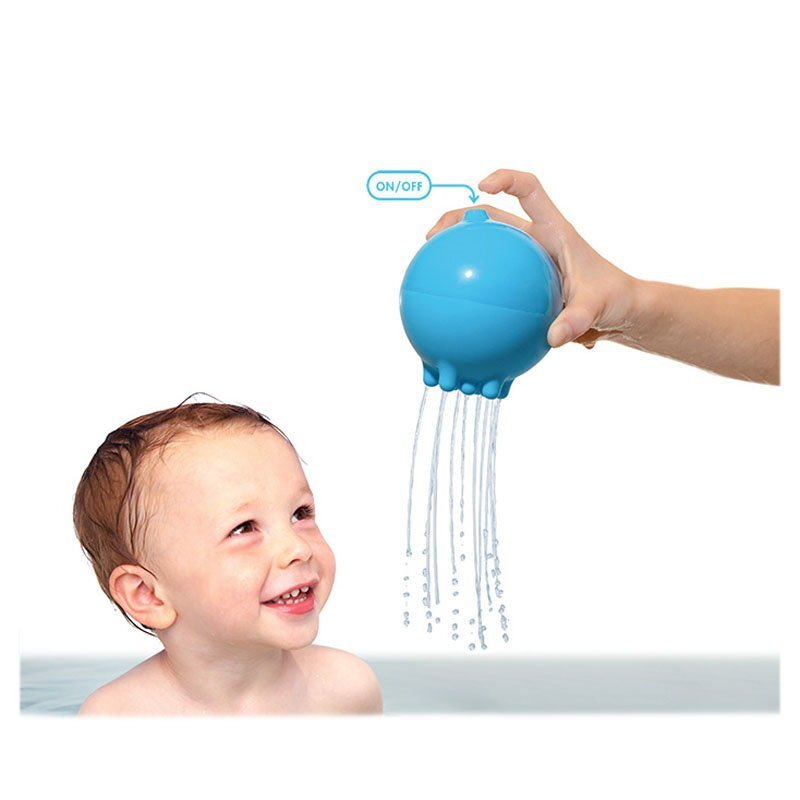 Moluk Jucarie de baie Mingiuta senzoriala cu apa Plui Rainball albastru