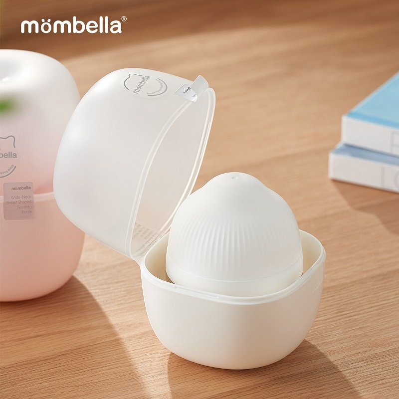 Mombella Biberon Anticolici Brest-Like 120ml Tetina S flux lent 100 Silicon Ivory