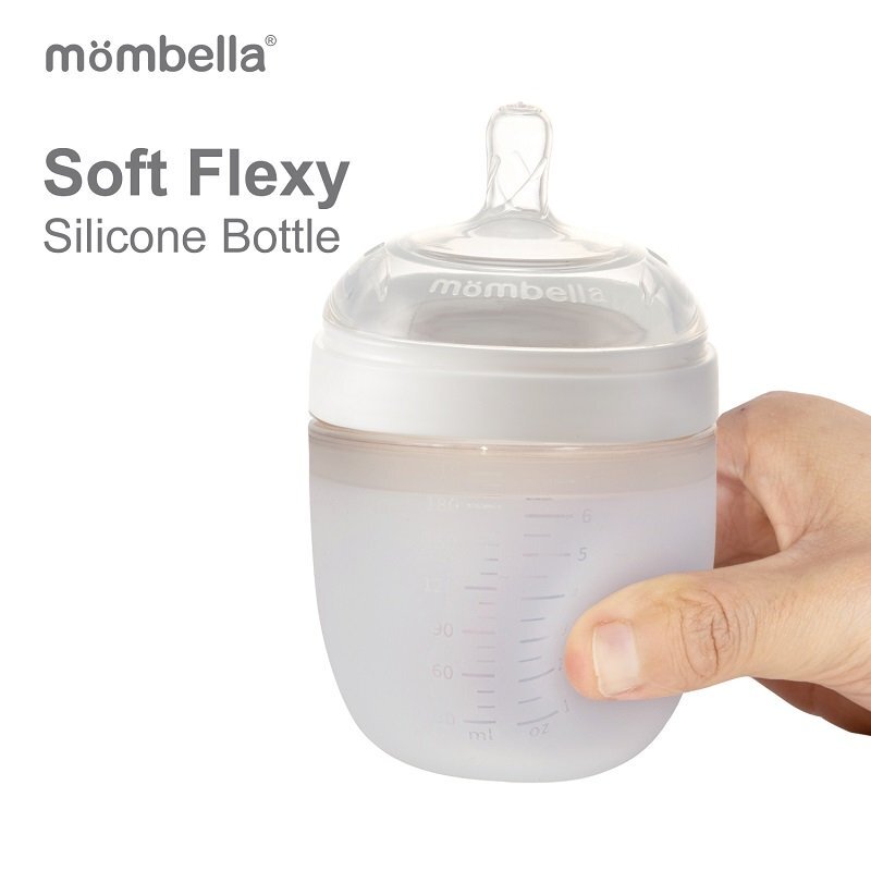 Mombella Biberon Anticolici Brest-Like 120ml Tetina S flux lent 100 Silicon Ivory