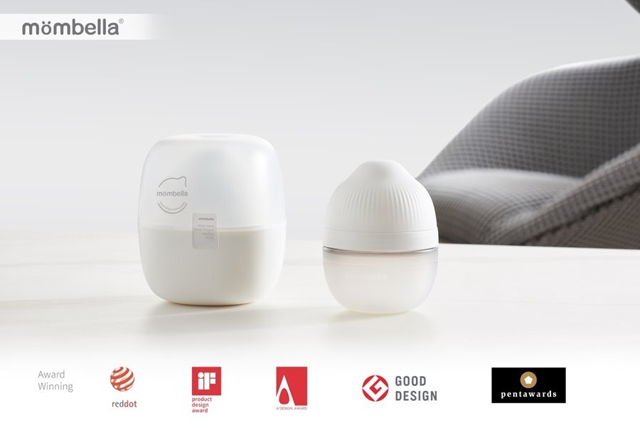 Mombella Biberon Anticolici Brest-Like 120ml Tetina S flux lent 100 Silicon Ivory