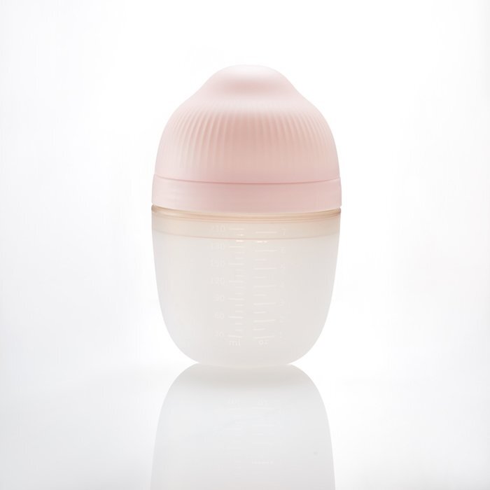 Mombella Biberon Anticolici Brest-Like 210ml Tetina M flux mediu 100 Silicon Old Roze