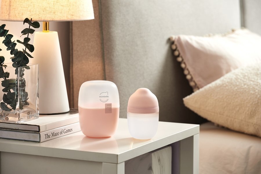 Mombella Biberon Anticolici Brest-Like 210ml Tetina M flux mediu 100 Silicon Old Roze